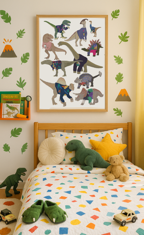 Cuadro "Dinosaurs In 80s Jumpers"