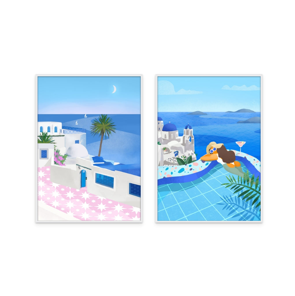 Set de cuadros "Mediterranean Dreams"