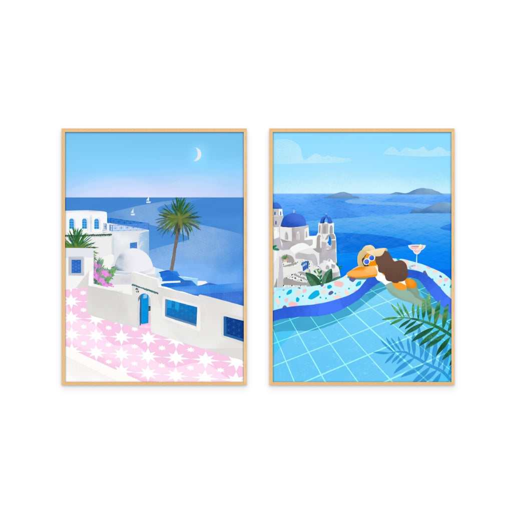 Set de cuadros "Mediterranean Dreams"