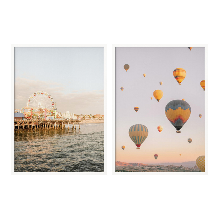 Set de cuadros "Golden Hour Dreams"