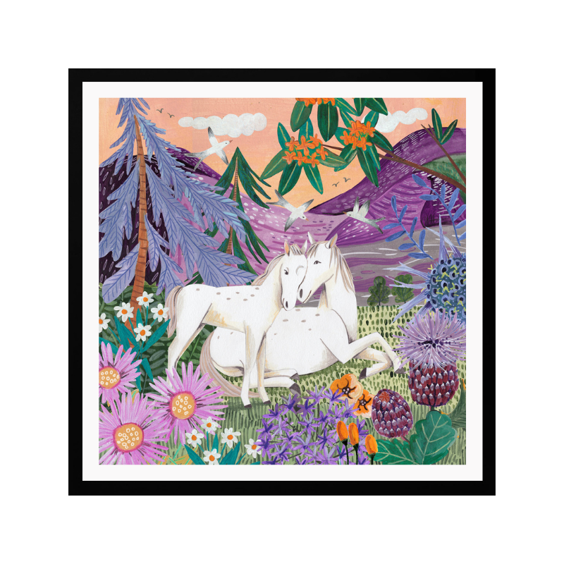 Cuadro "Horses in the Mountains"