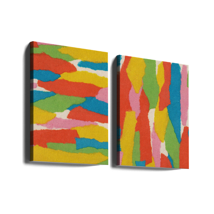 Set de cuadros "Colorful Paper Collage"