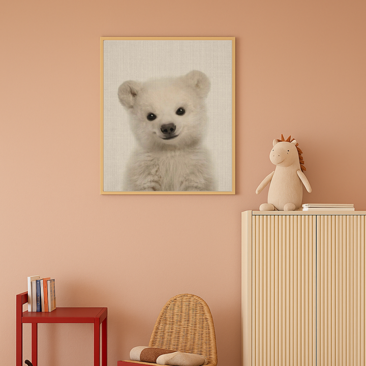 Cuadro "Peekaboo Baby Polar Bear"