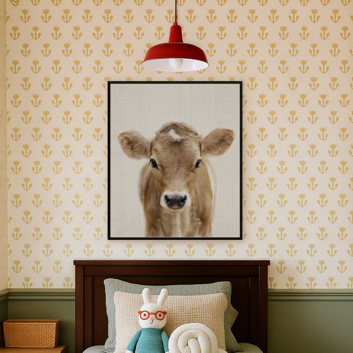 Cuadro "Peekaboo Baby Cow"