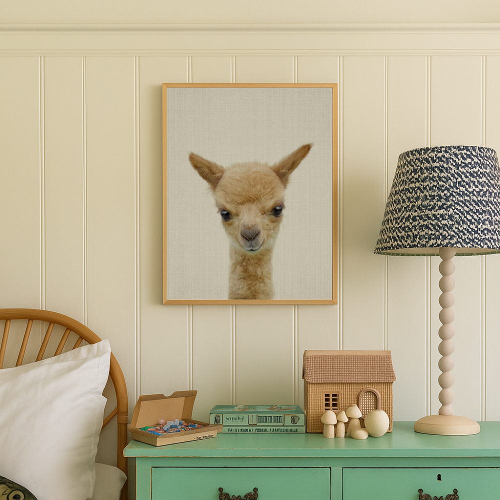 Cuadro "Peekaboo Baby Llama"