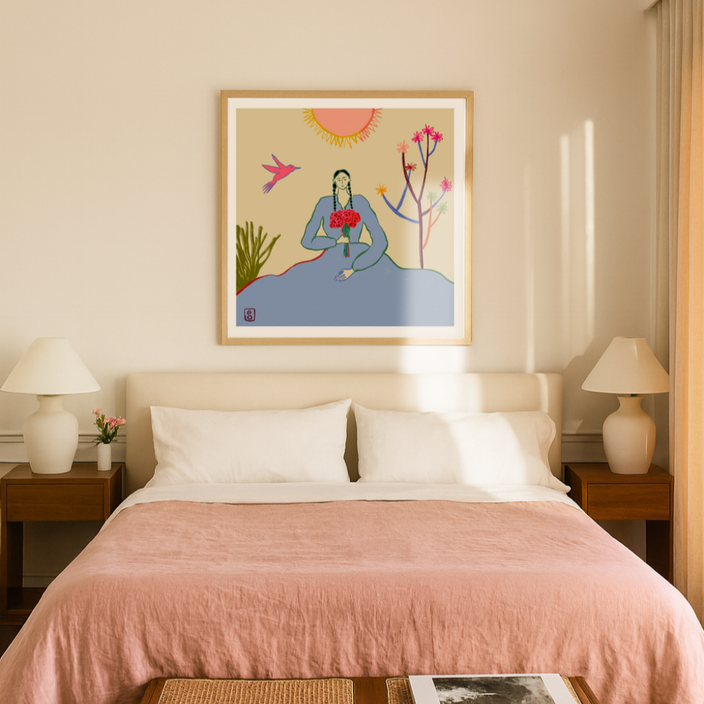 Cuadro "Serene Blossom Embrace"