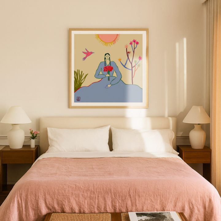 Cuadro "Serene Blossom Embrace"