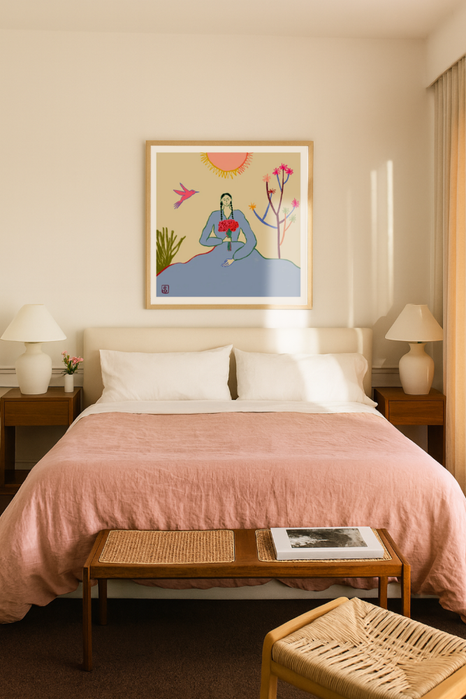 Cuadro "Serene Blossom Embrace"