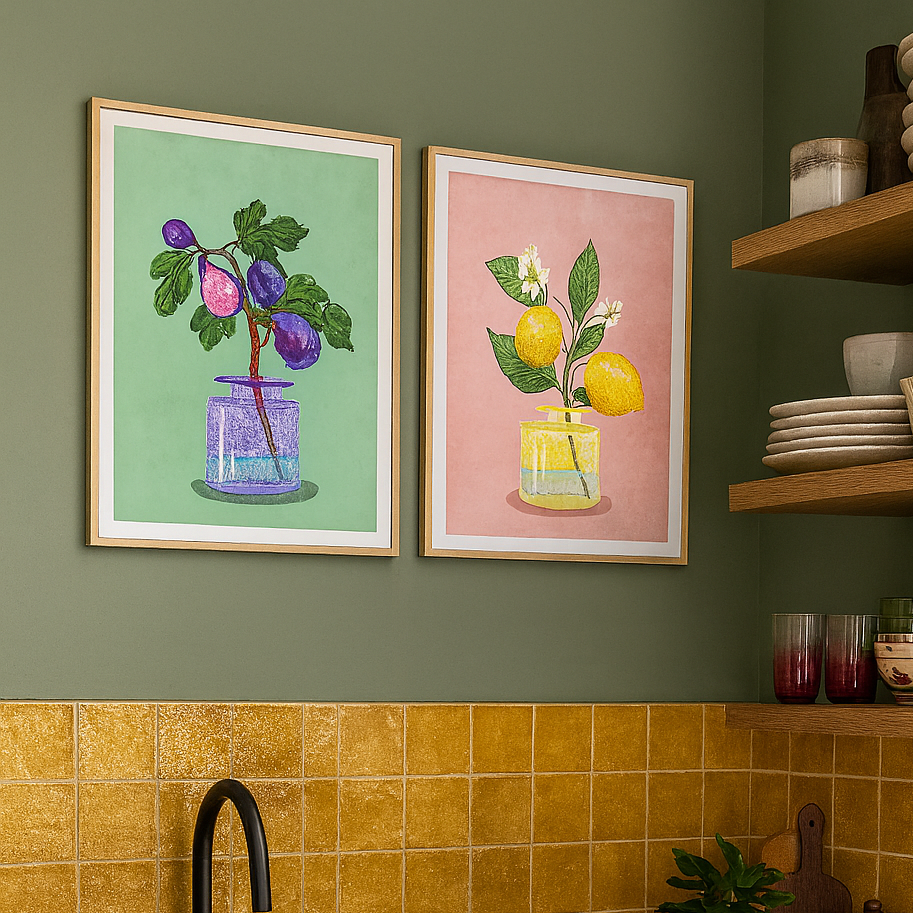 Cuadro "Lemon bunch in vase"