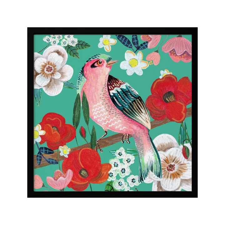 Cuadro "Bird and Flowers"