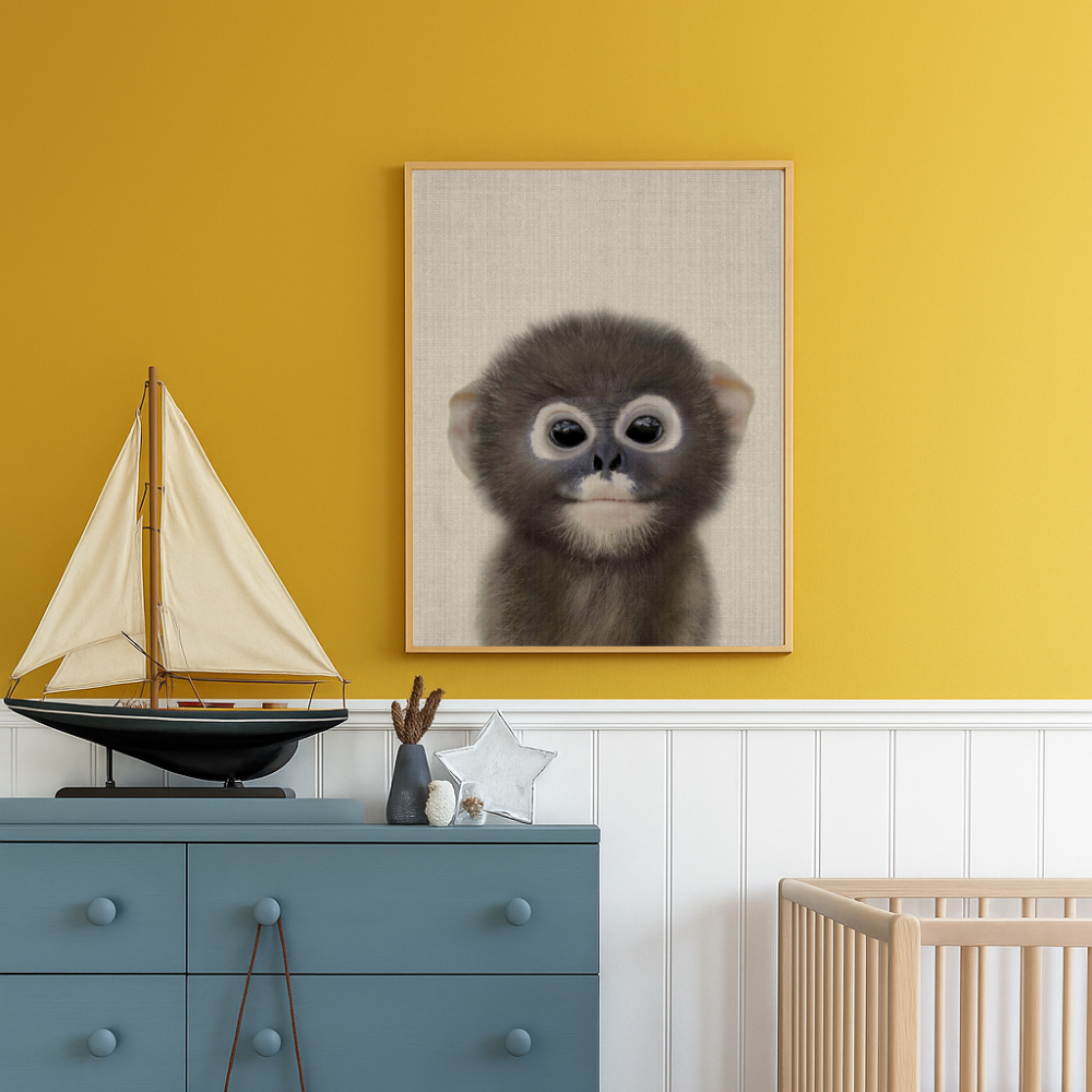 Cuadro "Peekaboo Baby Monkey"