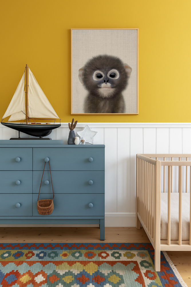 Cuadro "Peekaboo Baby Monkey"