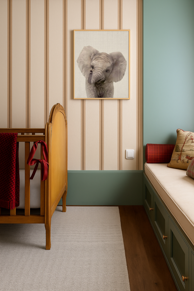 Cuadro "Peekaboo Baby Elephant"