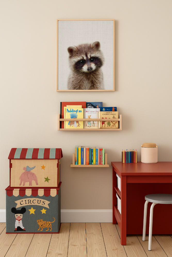 Cuadro "Peekaboo Raccoon"