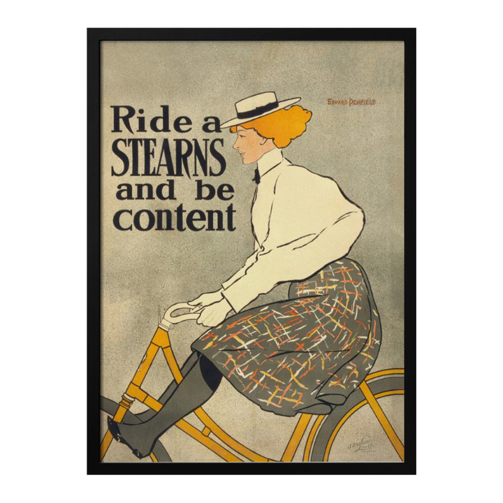 Cuadro "Ride a Stearns and Be Content"