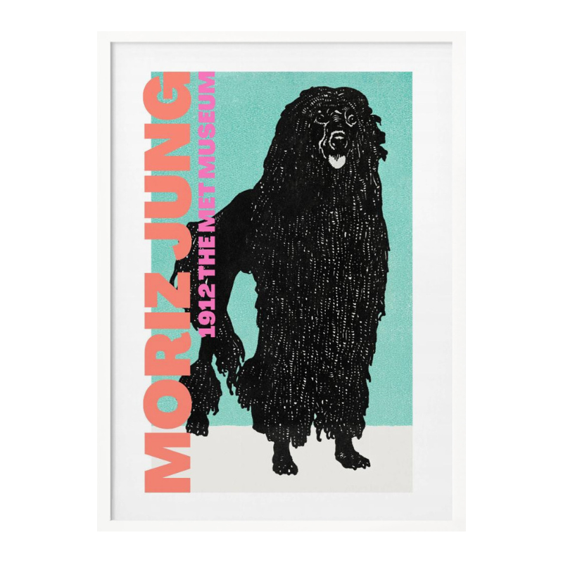 Cuadro "Stylized Black Dog"