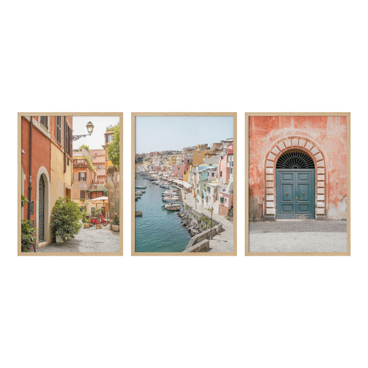 Set de cuadros "Italian Summer Walk"