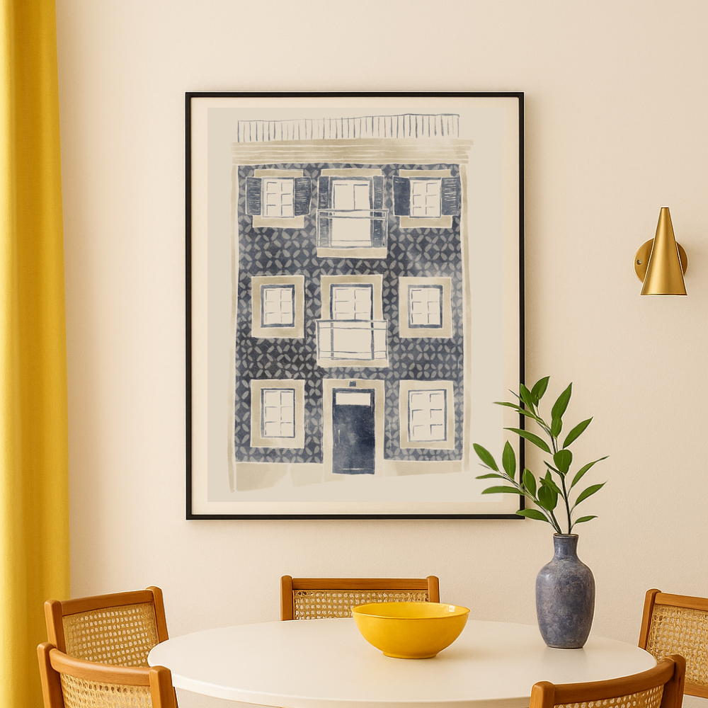 Cuadro "Blue Portuguese Building"