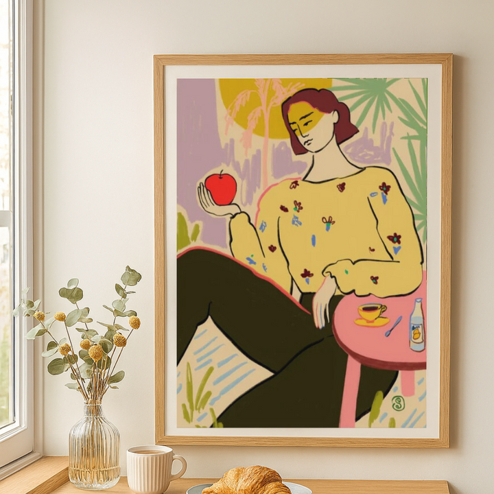 Cuadro "Woman with Apple"