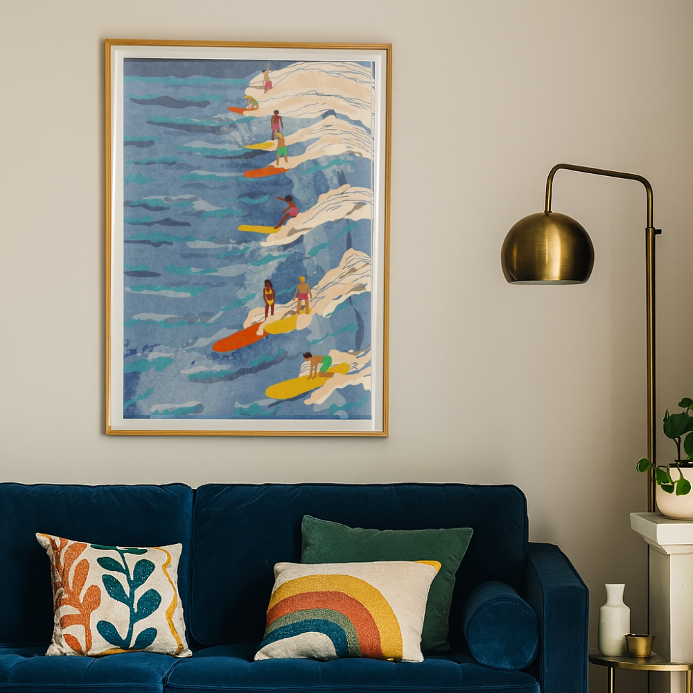 Cuadro "Chilled surfing"