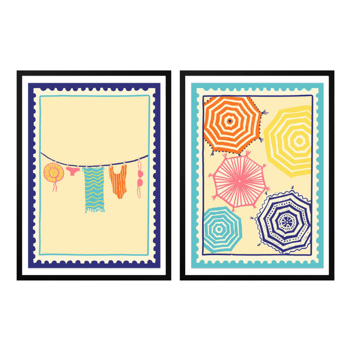 Set de cuadros "Beach Shades"