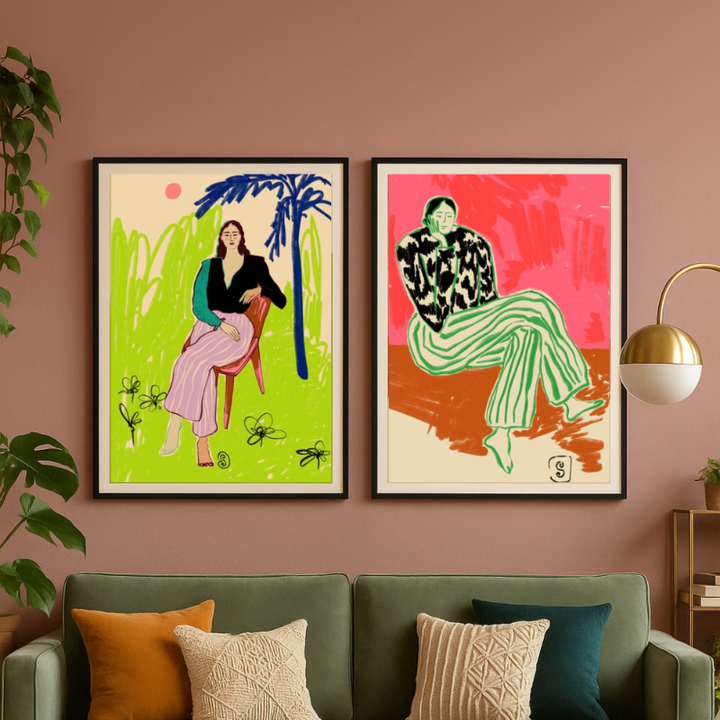 Set de cuadros "Bold & Barefoot"