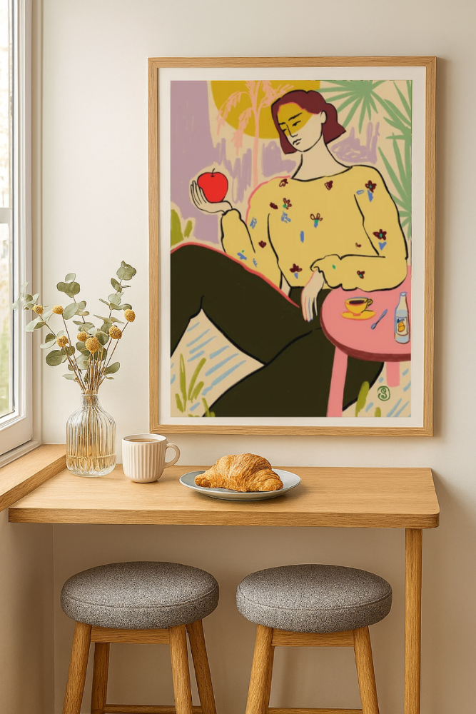 Cuadro "Woman with Apple"