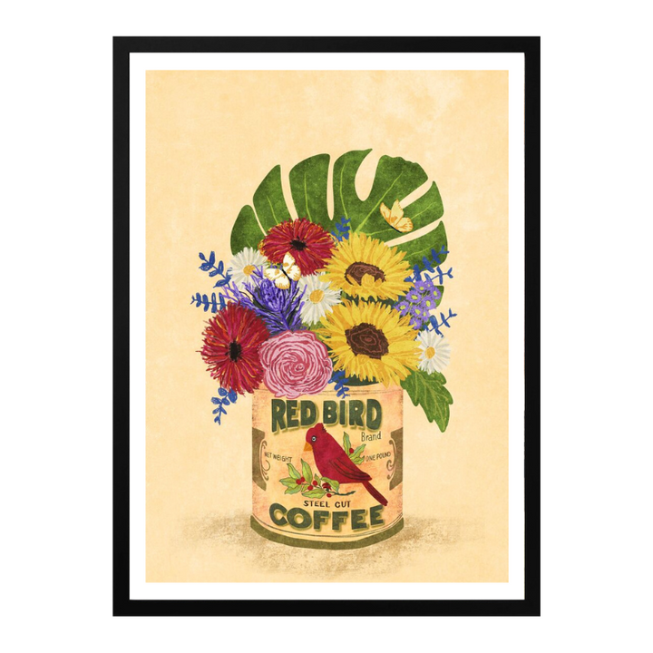 Cuadro "Flowers In a Vintage Coffee Can"