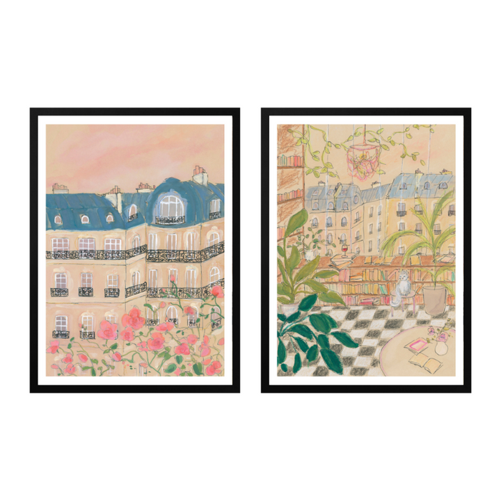 Set de cuadros "Parisian Daydreams"