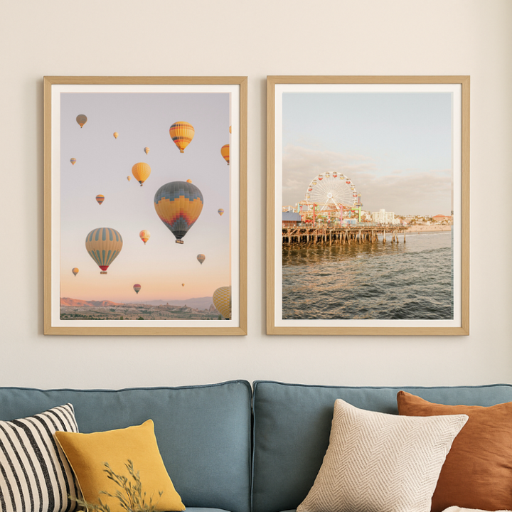 Set de cuadros "Golden Hour Dreams"