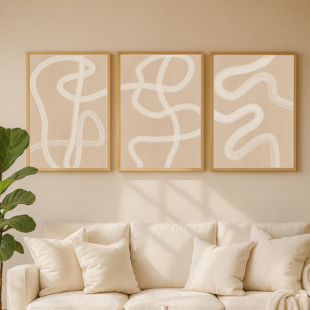 Cuadro "White Brush Stroke Poster No.2"