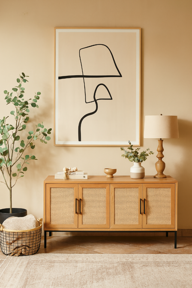 Cuadro "Single Black Line"