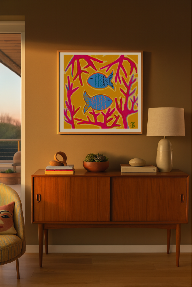 Cuadro "Coral Companions"