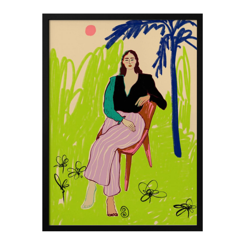 Cuadro "Relaxed Woman"