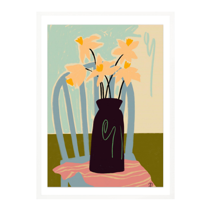 Cuadro "Minimalist Still Life With Flowers"