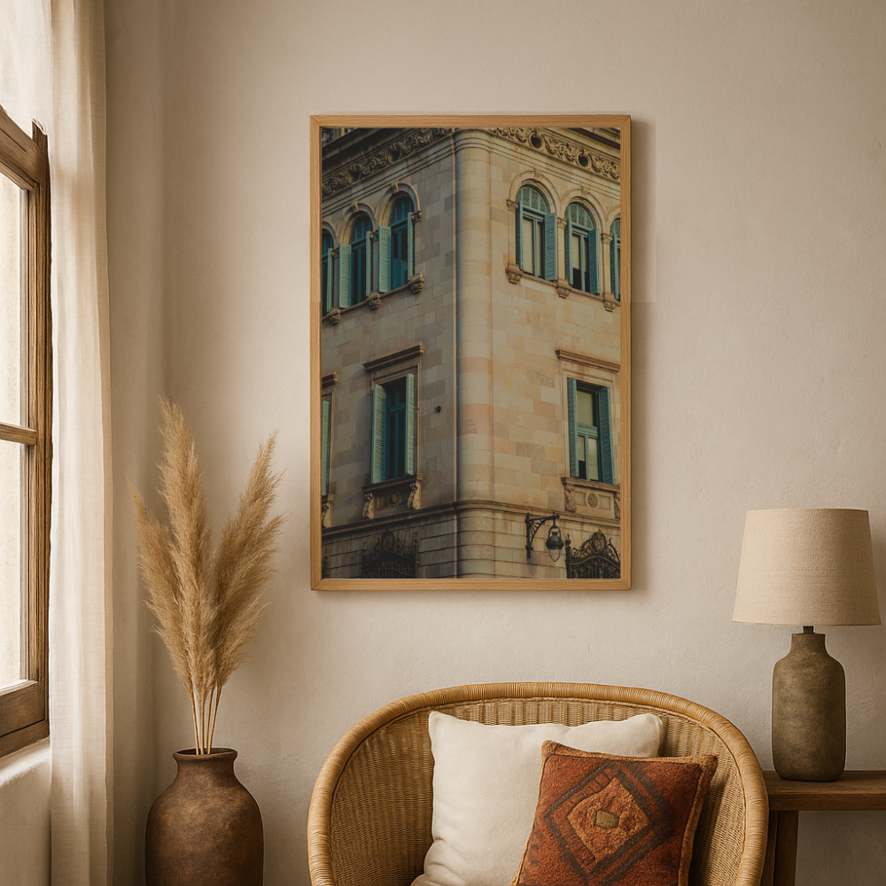 Cuadro "Barcelona al atardecer"