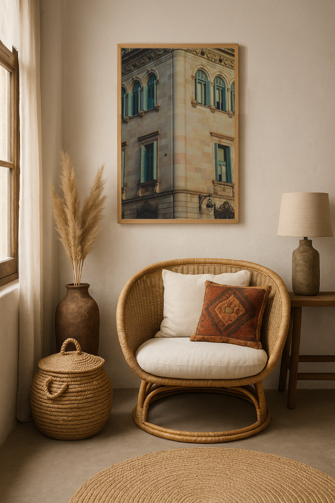 Cuadro "Barcelona al atardecer"