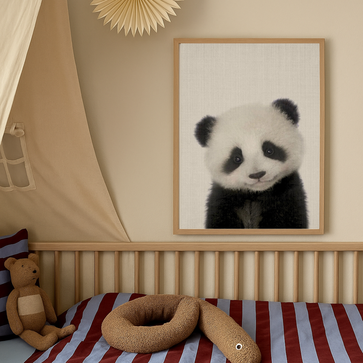 Cuadro "Peekaboo Baby Panda"