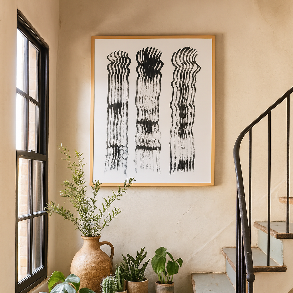 Cuadro "Abstract Brushtrokes Lines II"