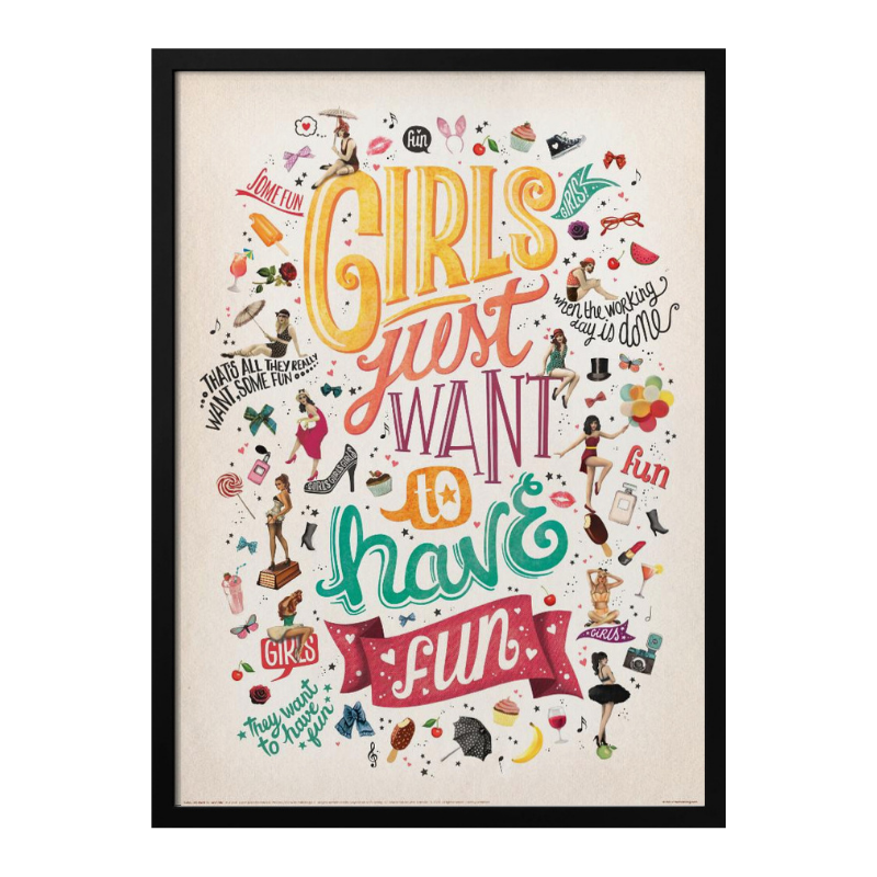 Cuadro "Girls Just Want to Have Fun"