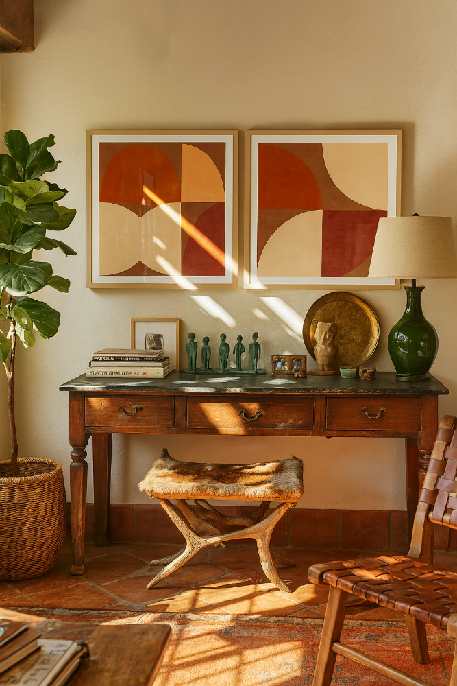Set de cuadros "Autumn Mid Century Earthy"
