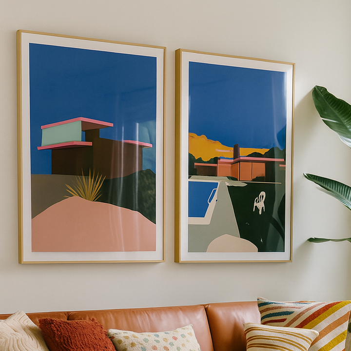 Set de cuadros "Kaufmann Desert House"