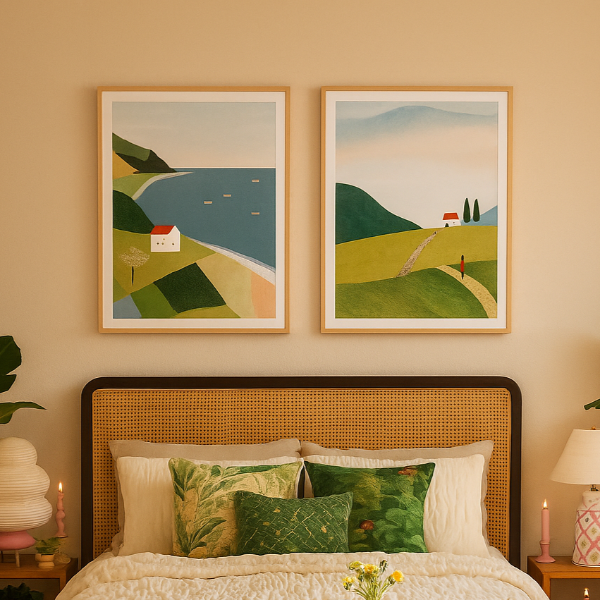 Cuadro "House on the Cliff"