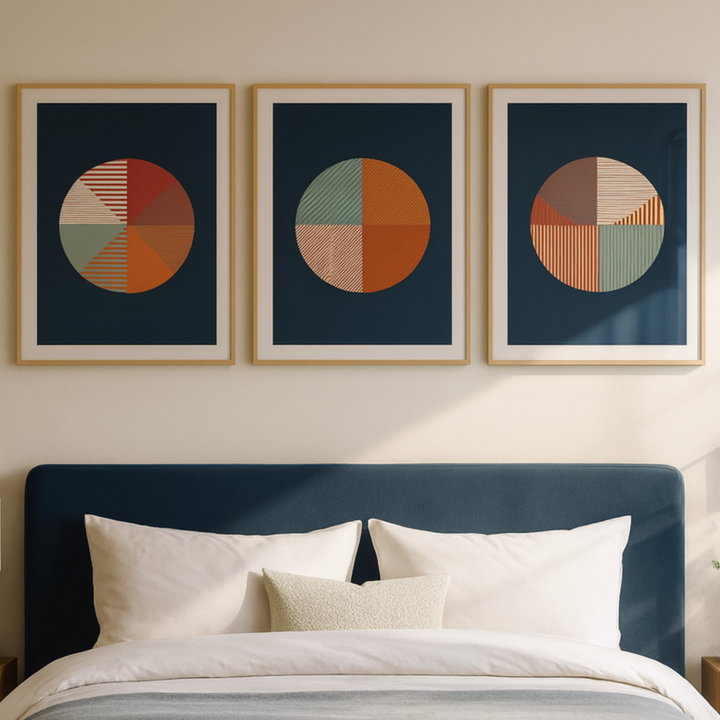 Set de cuadros "Broken circle"