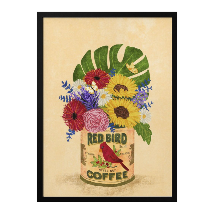 Cuadro "Flowers In a Vintage Coffee Can"