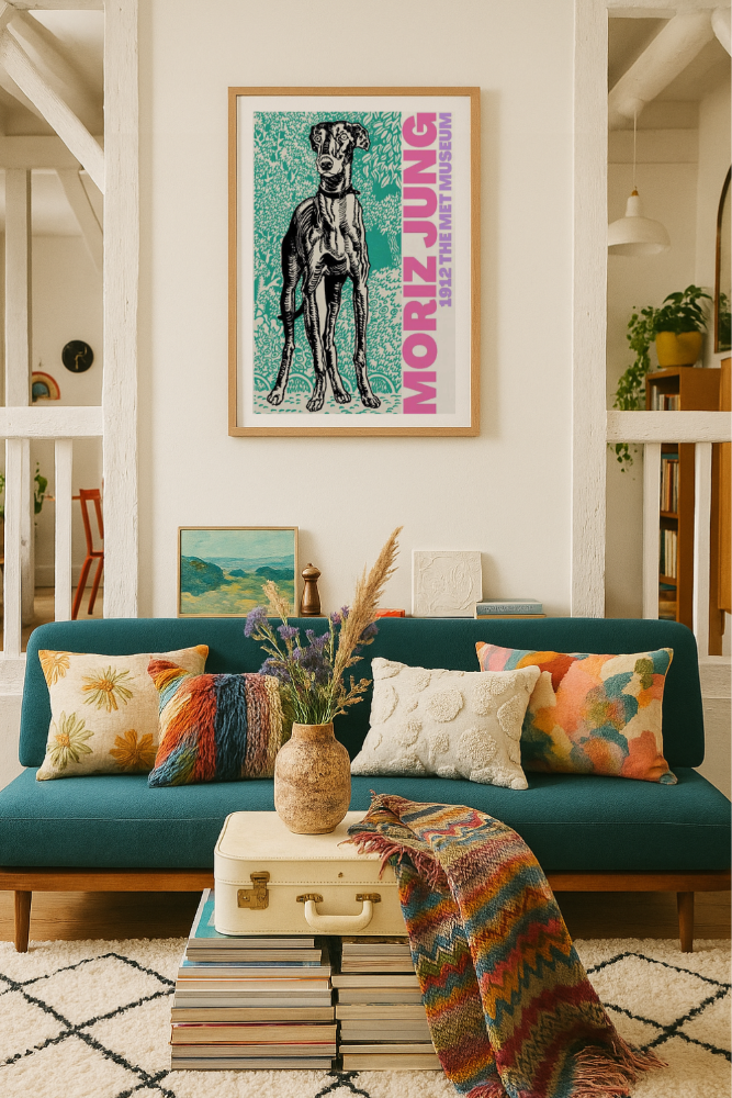 Cuadro "Regal Canine Gaze"