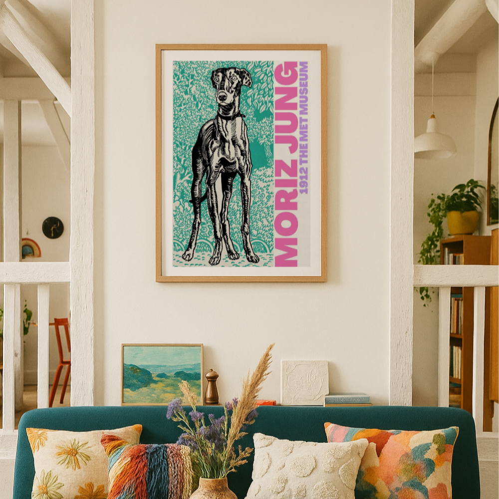 Cuadro "Regal Canine Gaze"