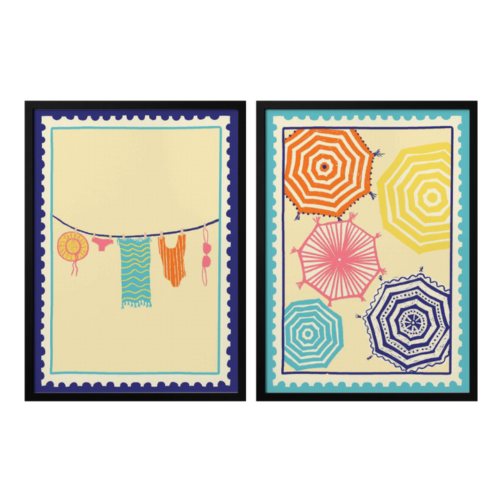 Set de cuadros "Beach Shades"