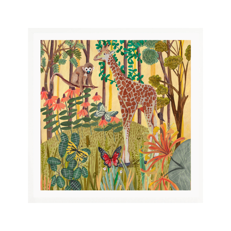 Cuadro "Giraffe in nature"