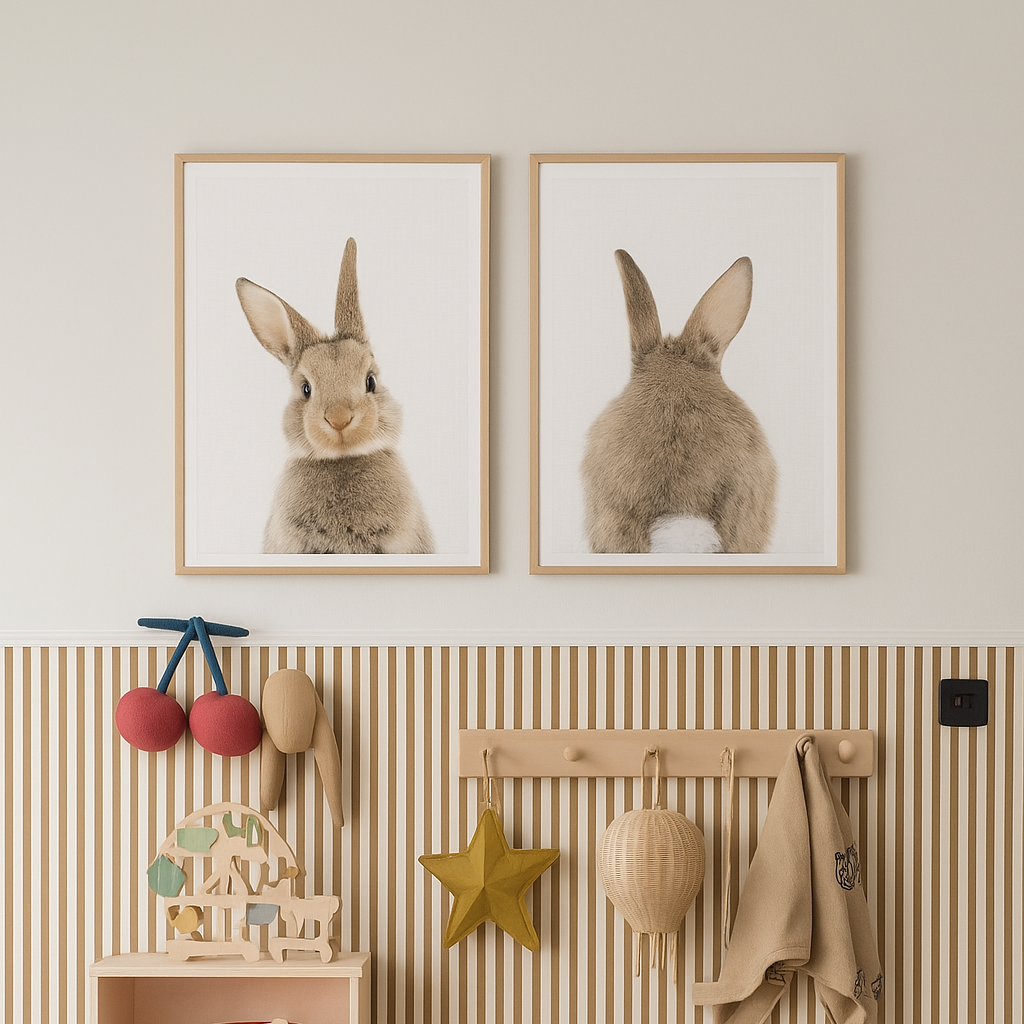 Cuadro "Peekaboo Bunny Tail"